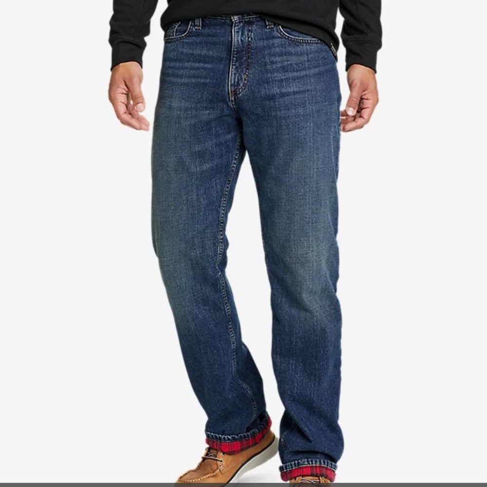 Eddie Bauer Relaxed Fit Flannel Lined Jeans
